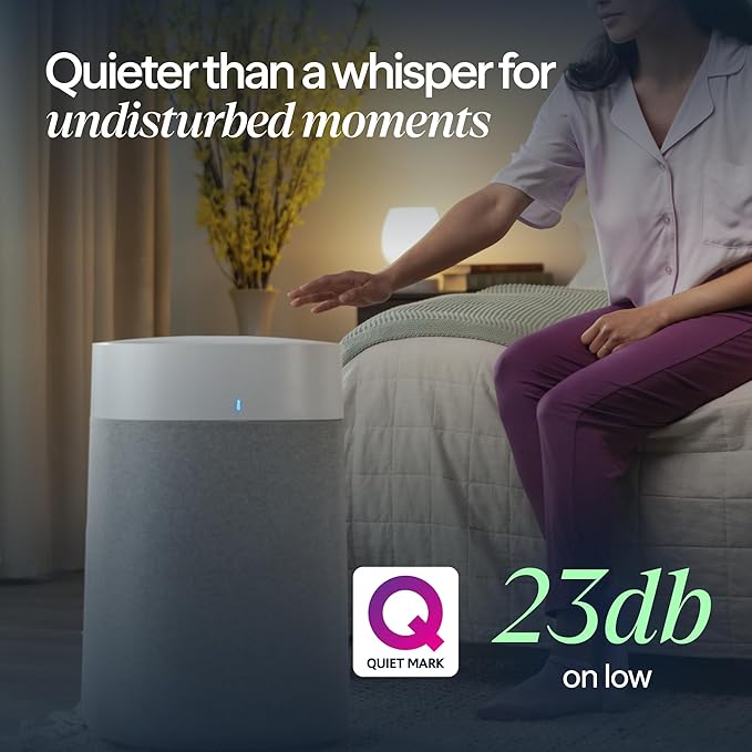 BLUEAIR Air Purifiers for Large Rooms, Cleans 3,048 Sqft In One Hour, HEPASilent Smart Air Cleaner For Home, Pets, Allergies, Virus, Dust, Mold, Smoke - Blue Pure 211i Max