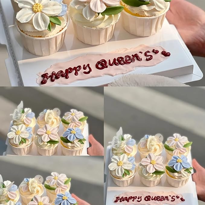 5 Pcs Daisy Flower Fondant Molds, Reusable Narcissus Flowers Chocolate Silicone Molds for Cupcake Decoration, Cookie Candy Dough Glue UV Resin Clay, Thanksgiving Mother's Day Gift