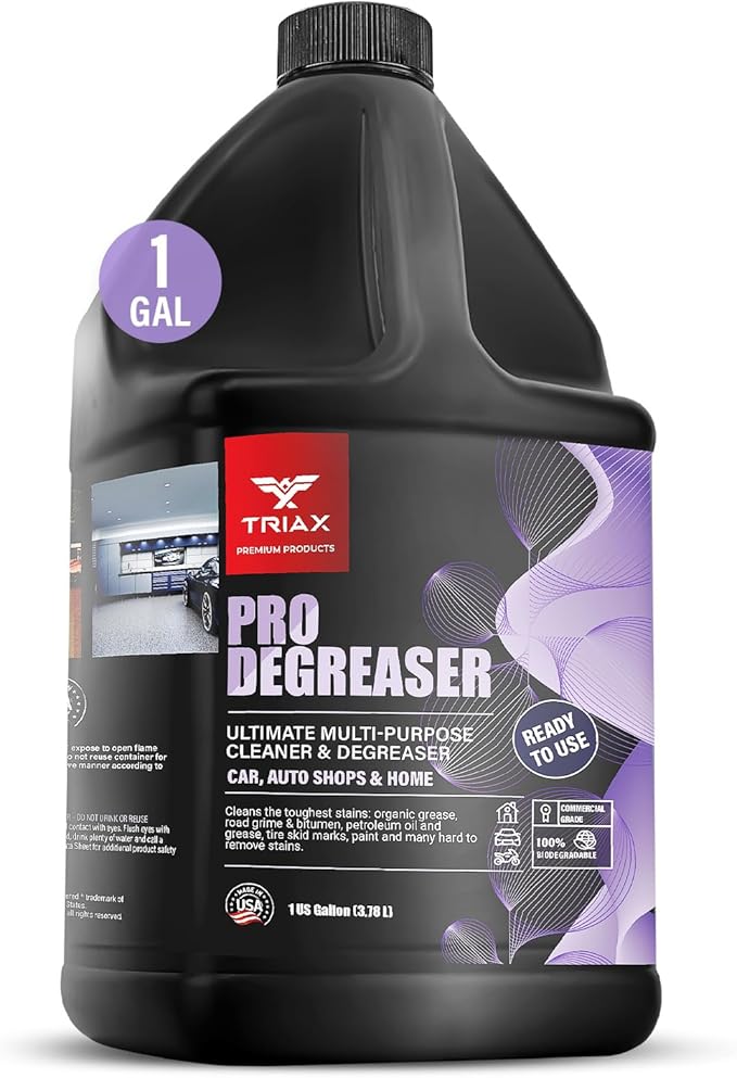 Triax Pro Degreaser and Cleaner, Multi-Purpose, Heavy Duty (1 Gallon)