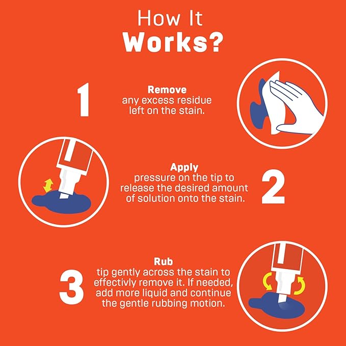 IBB Powerful Stain Remover for Clothes, Instant Spot Cleaning for All Laundry Tough Stains, Travel-Friendly & Portable Stain Remover Pen, Effective Stain Sticks, 5 Count