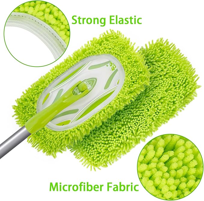 Reusable Dry Sweeping Cloths Microfiber Wet Mop Pads Compatible with Swiffer Sweeper Mop Replacement Sweeping Mopping pad Refills for Hardwood Surface Floor Cleaning (6PCS)
