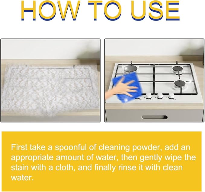 Super Strong Kitchen Cleaner Powder,Heavy Kitchen Duty Degreaser, 2024 Powerful Kitchen All-purpose Powder Cleaner Stainless Steel Cleaning,Powerful Kitchen all Purpose Powder Cleaner-7OZ (1PCS)