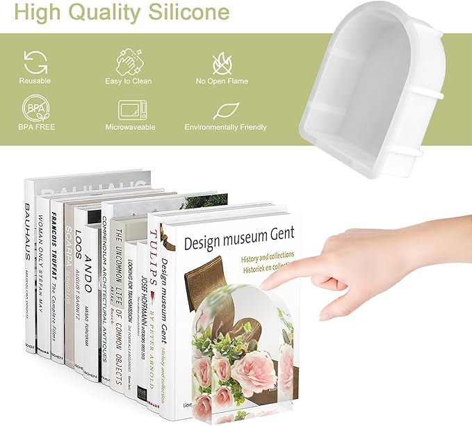 KISREL Large Resin Molds, Arch Silicone Mold for Epoxy Resin, Large Mold for Flower Preservation, Deep Pour Molds for Furniture Decoration, DIY Wedding Bouquets Preservation, Valentine's Day Gifts