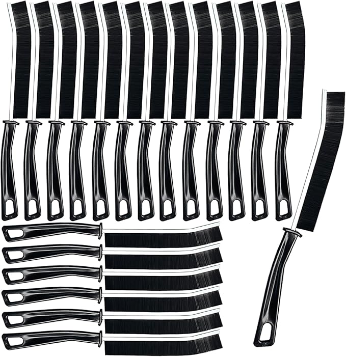 20 Pcs Crevice Cleaning Brush, Bathroom Gap Brush, Grout Cleaner Brush Hard Bristle Crevice Cleaning Brush,Clean The Dead Corners of Bathroom Kitchen Tiles