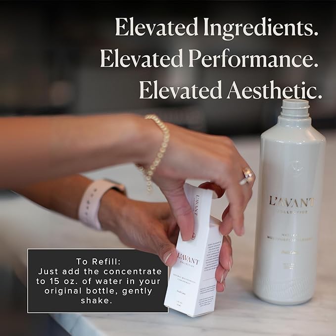 L'AVANT Collective Multipurpose Surface Cleaner Refill (Pack 3) | Provides a Powerful Clean to Remove Grease & Grime | Fresh Linen Scent | 3 x 1 FL oz/29.5 mL