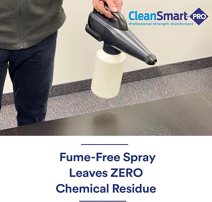 CleanSmart Hospital Grade Disinfectant, Kills 99.9% of Viruses and Bacteria, Hypochlorous Acid Technology, EPA Registered, 23 oz, (Pack of 6) (HOCL)