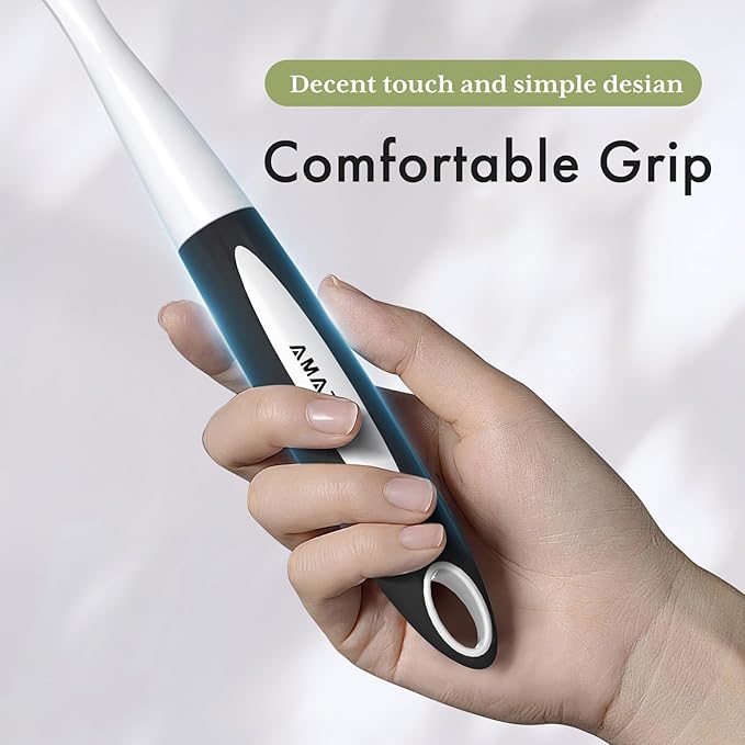 Amazer Dish Brush with Handle, 2 Pack Kitchen Scrub Brushes for Cleaning, Dish Scrubber with Stiff Bristles for Sink, Pots, Pans