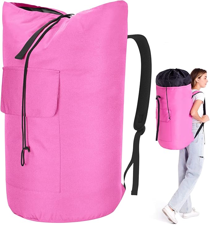 Laundry Bag 115L, College Dorm Room Essentials, Extra Large Laundry Bag with Straps, Heavy Duty Laundromat Bag, Large Laundry Backpack, Laundry Hamper Backpack for College, Dirty Clothes Bag for Dorm