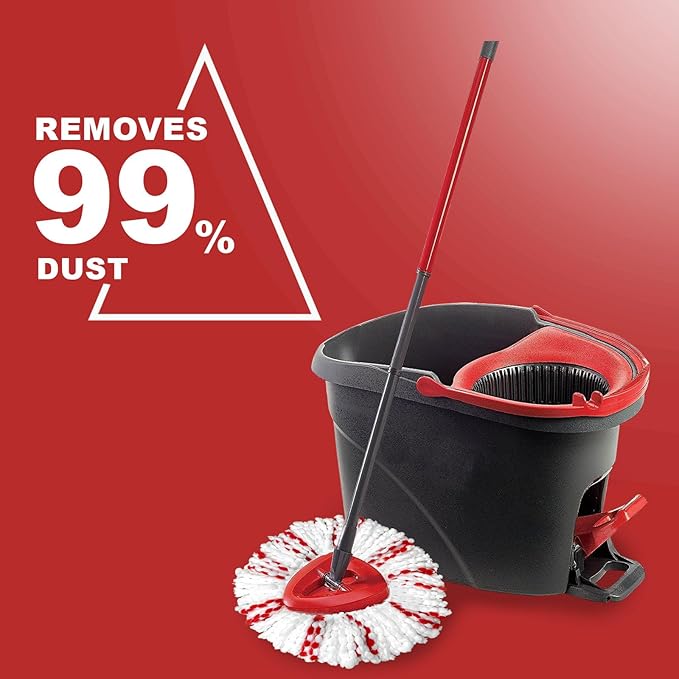 [2026 New Version] Mop Head Replacement - 40% More Cleaning Power，3 Pack Spin Mop Replacement Head for Easy Wring 1-Tank System, Easy Cleaning, Microfiber and Machine Washable