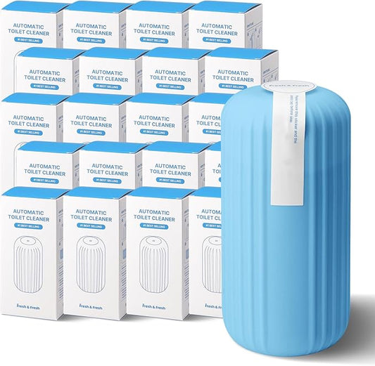 Fresh & Fresh Automatic Toilet Bowl Cleaners (Sky Blue) - 20 Bottles(UPTO 2500 FLUSHES/Bottle), Commercial and Residential Toilet Cleaner 3-4 MONTH Lasting Toilet Bowl Cleaner Bottle