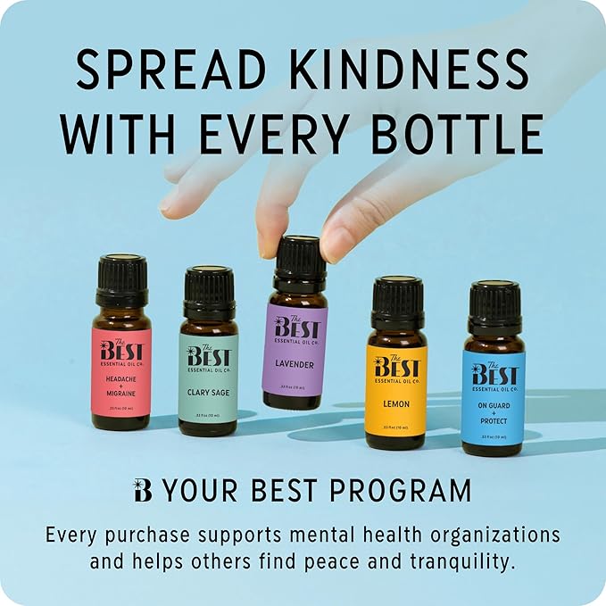 The Best Bedtime + Relax Essential Oil Blend- Premium Grade- 100% Pure & Natural for Aromatherapy, Diffuser, Spa, Massage, Air Freshener- 10 ml (.33 fl oz)