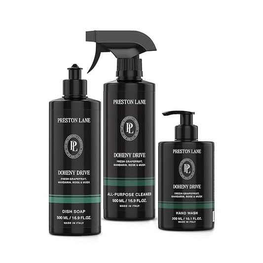 Preston Lane Kitchen Set, Hand Wash, Dish Soap & All Purpose Cleaner, Cleaning Essentials Bundle