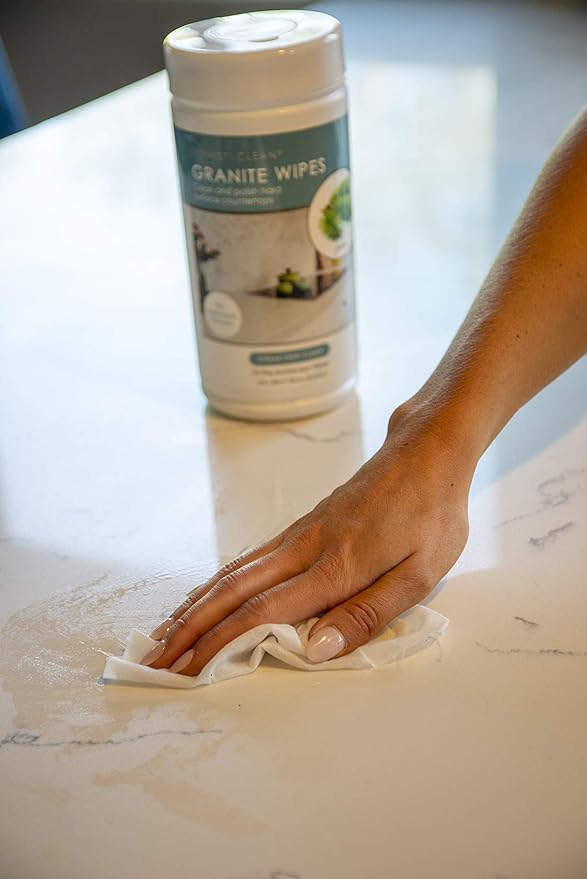 Evriholder Sophisti-Clean Granite Wipes 75 Count, Pre-Moistened Disposable Cloths for Hard Surface Countertops, Pine Fragrance, Pack of 2, Model: SCG2P6-AMZ