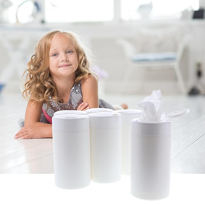 DIY Hand & Surface, Mix-It-Up Wet Wipe Kit, (50 Viscose Dry wipes X 6 Canisters), 300 Wipes