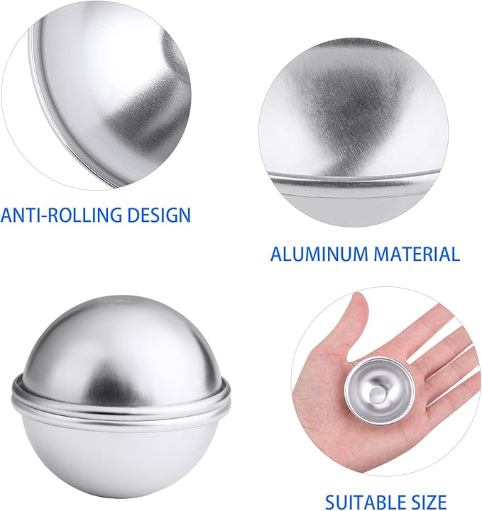 40PCS- Bath Bomb Mold Kit, 20 Set Soap Mold & Bath Bombs Press for DIY Making Supplies