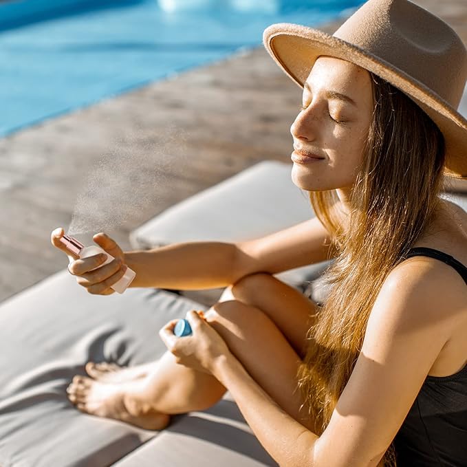 Tessco for you 20 Pcs 3.4 oz/100 ml Glass Spray Bottles Empty Perfume Atomizer Refillable Clear Decorative Empty Bottles with Fine Mist Sprayer Pump for Face Body Travel(Rose Gold,)