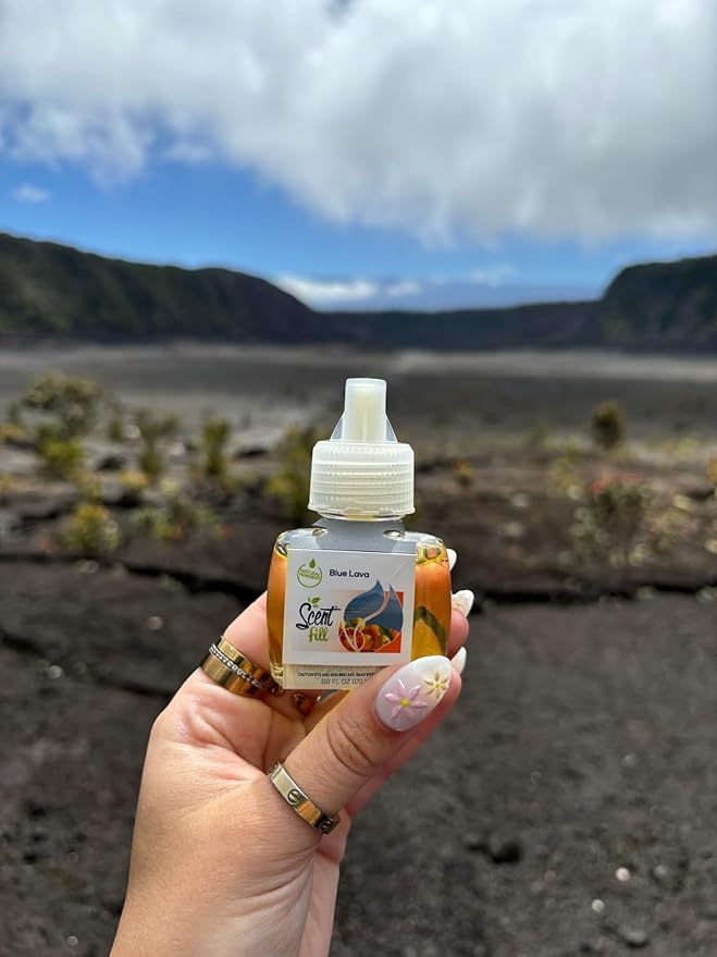 Scent Fill Blue Lava Plug in Air Freshener, Scented Oil Refills, 2 Refills + Diffuser