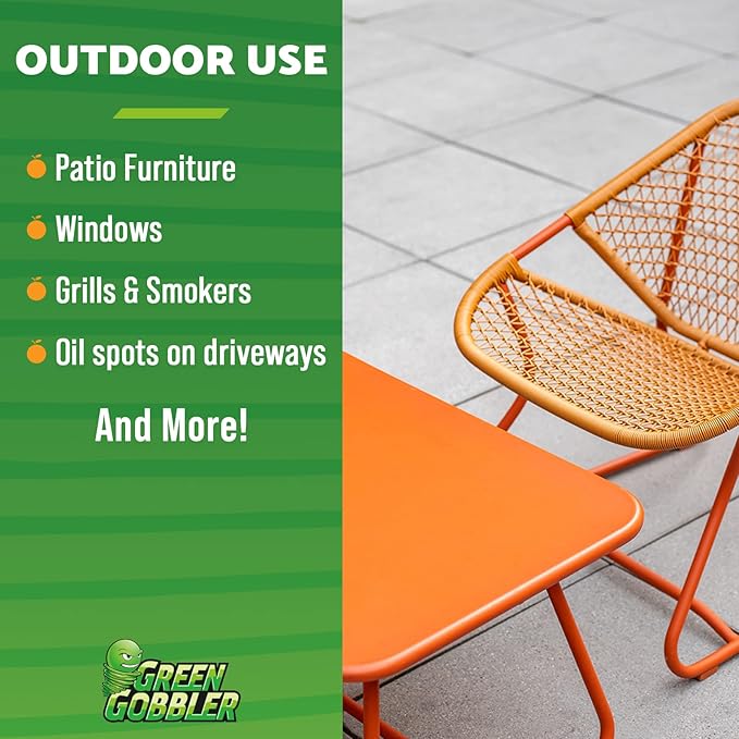 Green Gobbler Cold Pressed Concentrated Orange Oil for Home and Outdoor Multi-Purpose Cleaning- Hundreds of Uses - 32 oz (2 PACK)