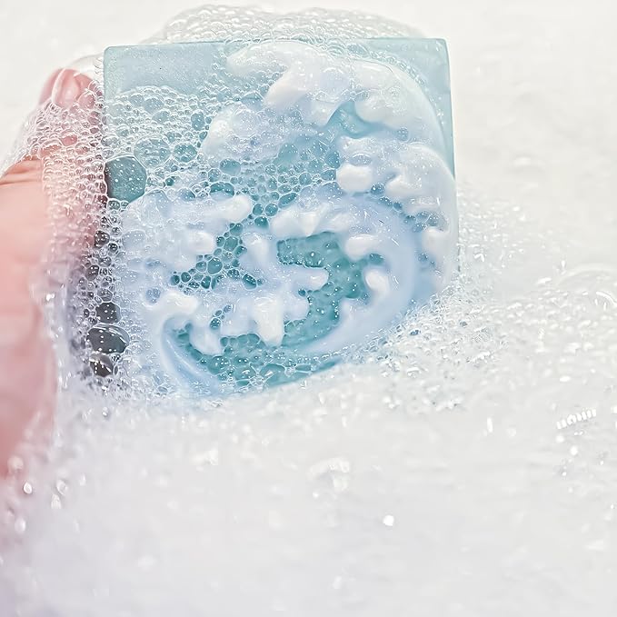 Ocean Wave Soap Molds, Sea Wave Silicone Soap Molds for Rectangle Nautical Wave Swirls Pattern Soap DIY Homemade Craft Soap Candle Making