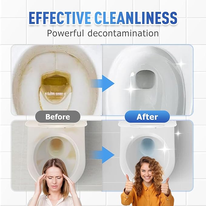 Foam Toilet Cleaner, 2025 New Toilet Bowl Cleaner, Advanced Bathroom Cleaner for Home, Powerful Instant Bowl Cleaners for Toilets Squatting Pans (2)