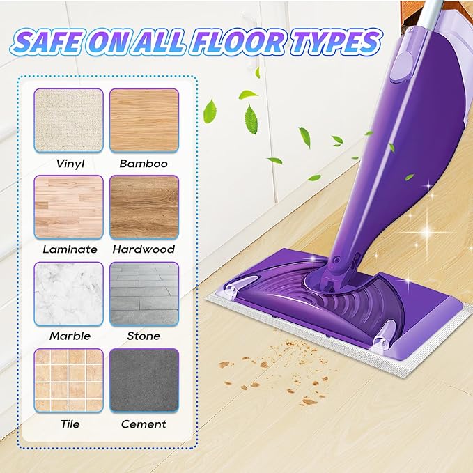Mopping Replacements Pad Compatible with Swiffer Wet Jet Spray Mops, Disposable Multi Surfaces Mop Pads Refills Used for Floor Cleaning, Thickness and Absorbent, 25 Count