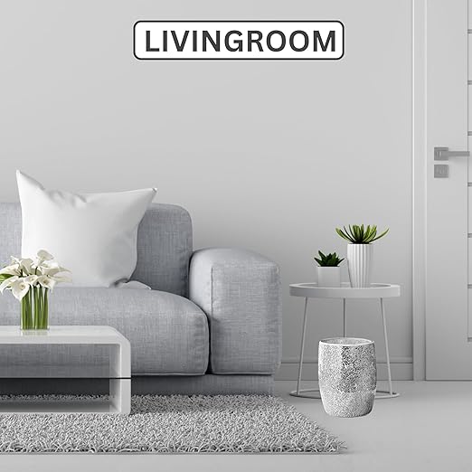 Escenzy Modern Bathroom Trash Can Silver Mosaic Glass 5L | 7" x 10" | Luxury Waste Basket for Restroom, Bedroom, Office & Kitchen | Decorative Small Garbage Can | Silver Glitter Bathroom Accessories