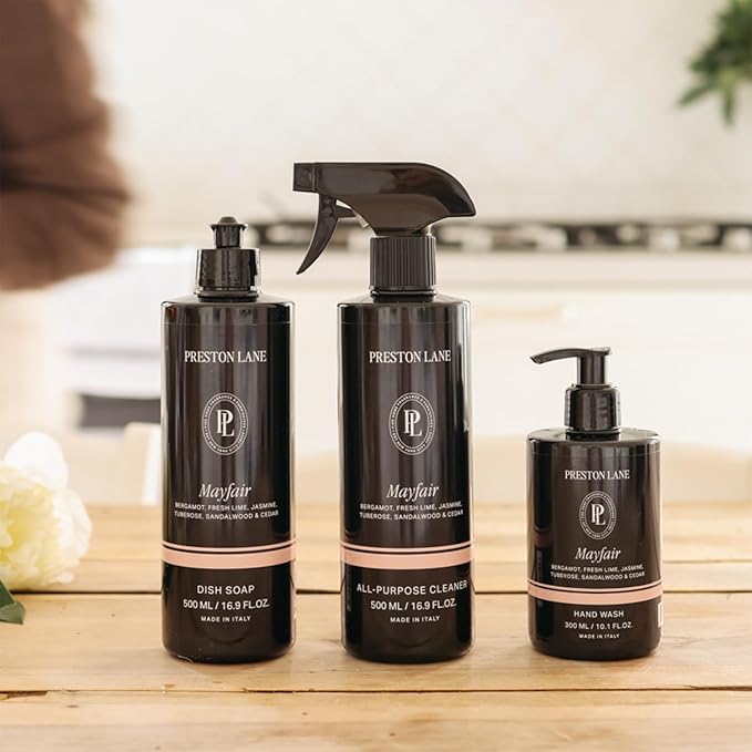 Preston Lane Kitchen Set, Hand Wash, Dish Soap & All Purpose Cleaner, Cleaning Essentials Bundle