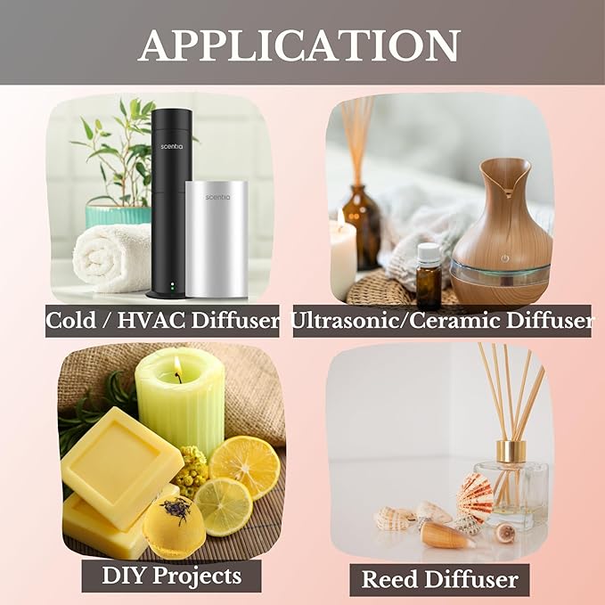 Scentia Hotel Diffuser Oil Inspired by The Hotel Scent - 20 ml 0.67 fl oz - Essential Oil Blend White Tea, Cedarwood & Amber Notes for Aromatherapy Diffusers and Humidifiers - Dream Walk