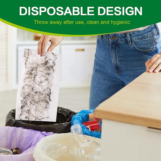 Heavy Duty Dry Sweeping Cloths Compatible with Sweeper Mop, Microfiber Duster Mop Pads Refills for Cleaning Hardwood Floor Dust and Pet Hair, Disposable (30)