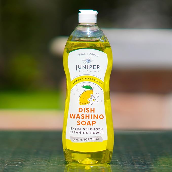 Dish Soap, Lemon Scent, Liquid Dish Washing Soap Squeeze Bottle 25 Fl Oz (Pack of 6)