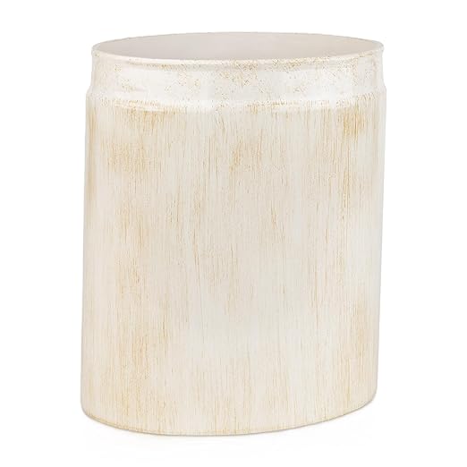 Creative Scents Rustic Luxe Small Bathroom Trash Can 1.53 Gal / 5.8L - Bathroom Garbage Can Bin for Modern Farmhouse Decor - Small Waste Basket for Bathroom and Bedroom