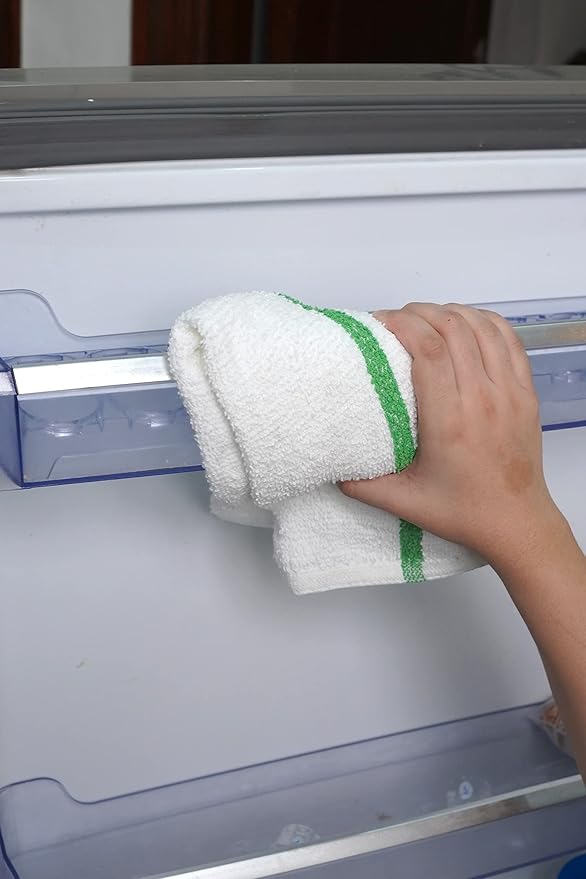 Avalon Towels Terry Bar Mop Towels (Value Pack of 12) Size 16"x19" – Absorbent and Durable, Multipurpose Cleaning Rags, Cotton Cleaning Cloths, Terry Cloth Rags, Reusable Shop Rag