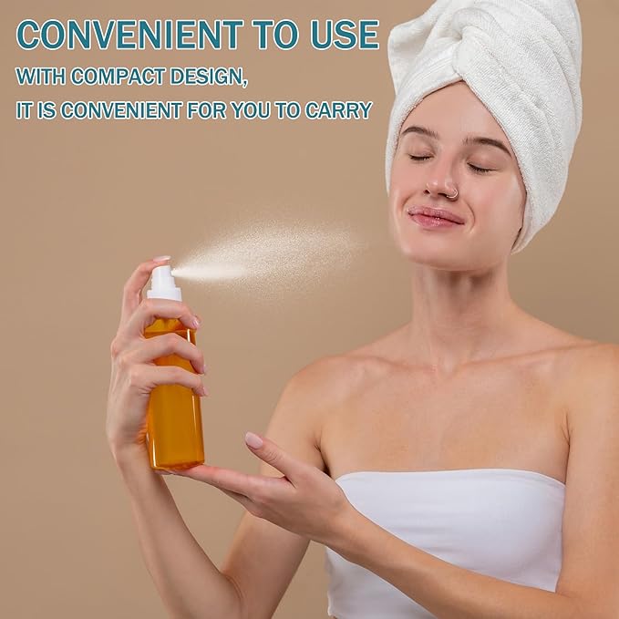 24 Pack Spray Bottle Top, Spray Bottle Nozzle Replacement, 24/410 Fine Mist Spray Caps with 5.9" Dip Tube, Plastic Sprayer Pump for Toners and Essential Oil Bottles, Home, Kitchen White