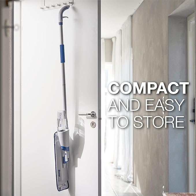 Bona Spray Mop Air - Includes Multi-Surface Floor Cleaner Concentrate and Microfiber Pad - Lemon Mint Scent - Lightweight & Compact Mop