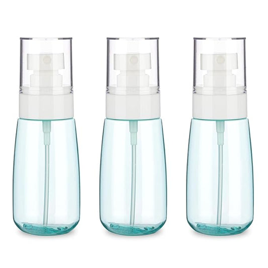 3 Pack 2oz/60ml Small Spray Bottle, Empty Plastic Mini Spray Bottles, Fine Mist Travel Spray Bottle with 9pcs Labels