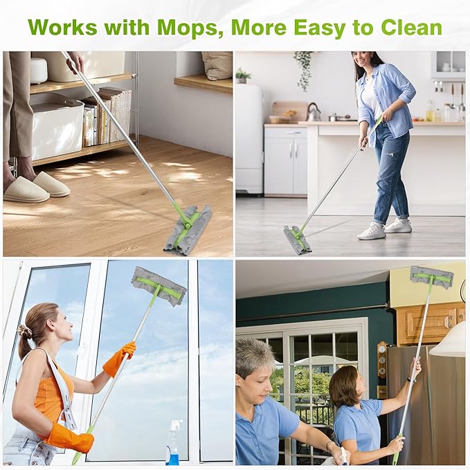 HOMEXCEL Microfiber Glass Cleaning Cloths-6PK, 16"x14" Lint Free Window Cleaning Cloth, Glasses, Mirrors, Screens, Stainless Steel, Premium Microfiber Wipes for Cleaning, Glass and Window Cleaner