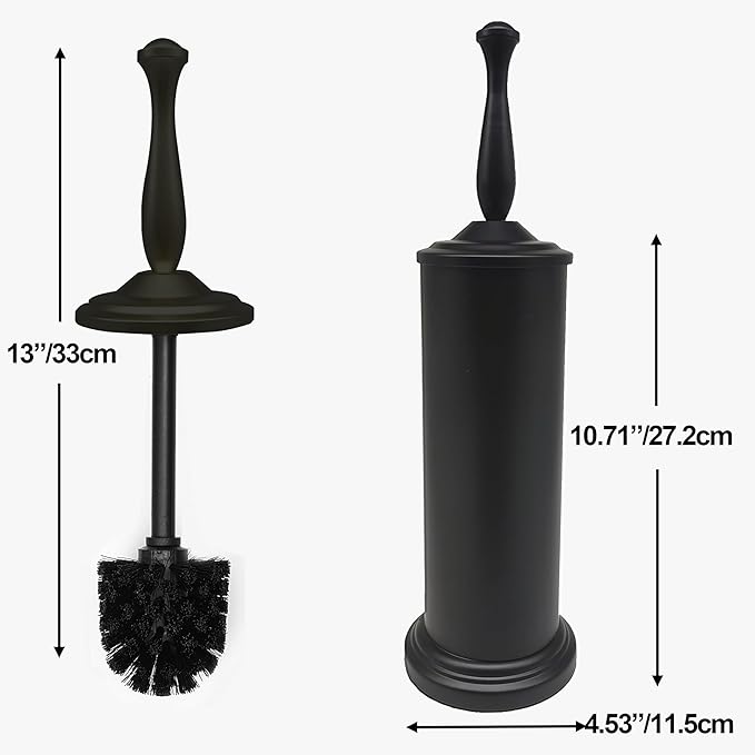 Matte BlackToilet Bowl Brush with Holder, Durable Bathroom Cleaning Tool, Modern Design for Easy Toilet Maintenance, Bathroom Cleaner Brush for Efficient Cleaning and Hygiene