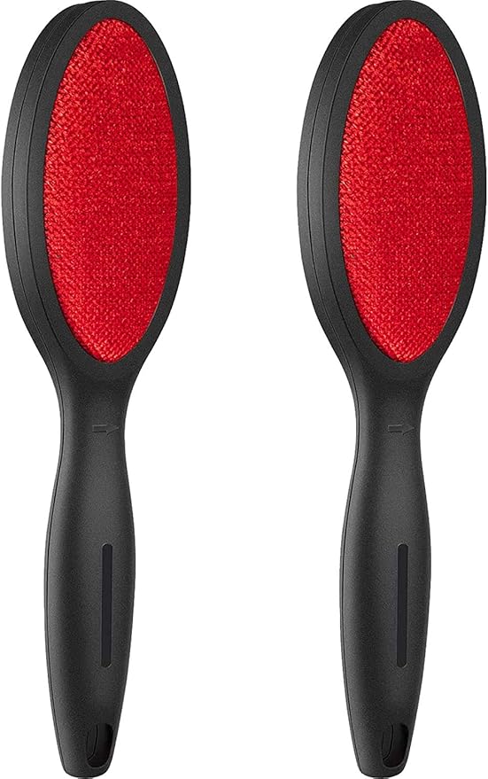 Lint Brush Lint Remover Lint Brushes for Clothes - Dual Sided Reusable Pet Hair Remover for Clothes Sheet Carpet Furniture Fabric, 2 Count