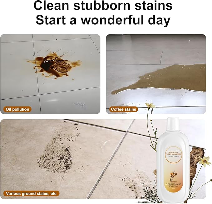 Floor Cleaning Solution Compatible With Tineco , Deep Cleans for Multiple Hard Floors, Suitable With All Robot Vacuums with Mopping and Cordless Wet/Dry Vacuum Mop Cleaner (Floral Fragrance 1 Bottle)