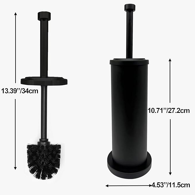 Matte BlackToilet Bowl Brush with Holder, Durable Bathroom Cleaning Tool, Modern Design for Easy Toilet Maintenance, Bathroom Cleaner Brush for Efficient Cleaning and Hygiene