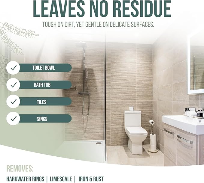 Powerstone Pumice Stone Toilet Bowl Cleaner with Extra Long Handle - 4 Pack | 3'' Longer Handle | Remove Hard Water Stains, Rings & Limescale from Toilets, Bathtubs, Sinks, Pools, BBQ