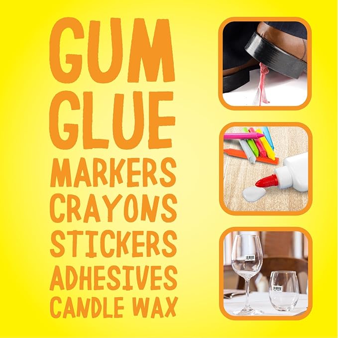 Goo Gone Original Spray Gel - Adhesive Remover, Removes Chewing Gum, Grease, Tar, Stickers, Labels, Tape Residue, Oil, Blood, Lipstick, Mascara, Shoe Polish, Crayon, 12 Oz, 6 Pack