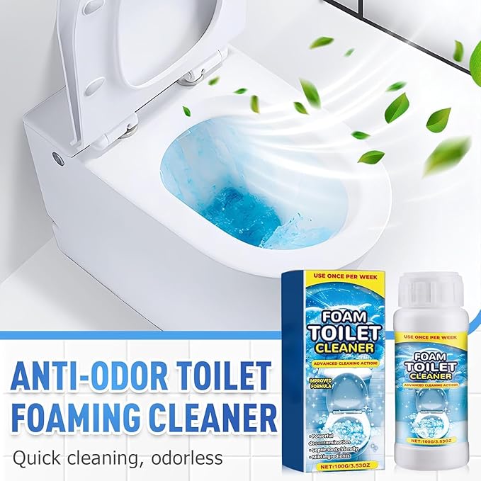 2pcs Foam Toilet Cleaner, 2025 New Powerful Toilet Bowl Cleaner, Advanced Home Bathroom Cleaning Solution，Powerful Instant Bowl Cleaner for Toilets & Squatting Pans