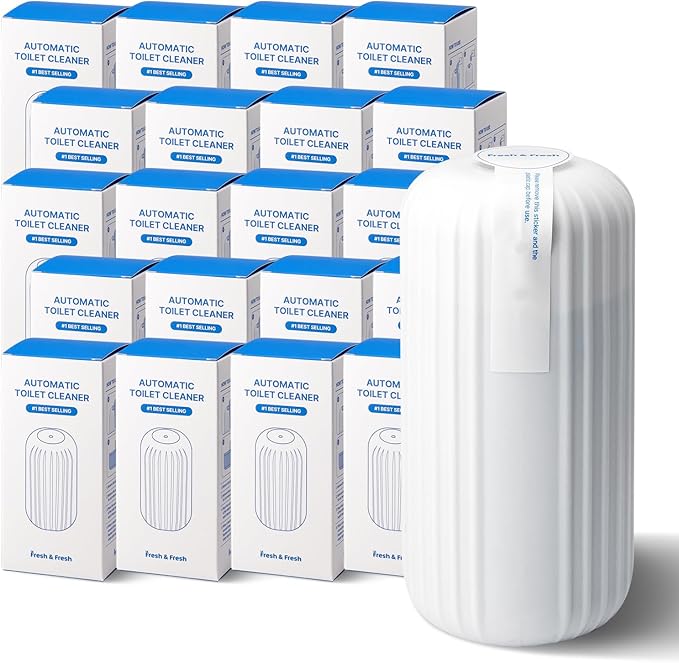 Fresh & Fresh Automatic Toilet Bowl Cleaners - 20 Bottles(UPTO 2500 FLUSHES/Bottle), Commercial and Residential Toilet Cleaner 3-4 MONTH Lasting Toilet Bowl Cleaner Bottle