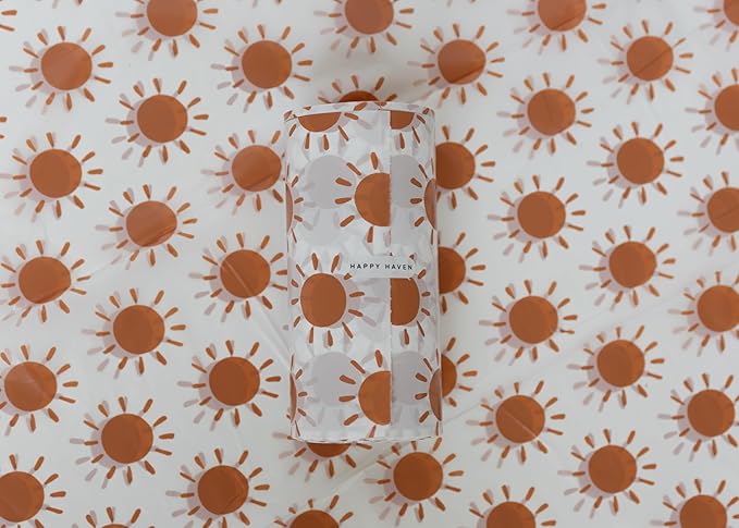 Happy Haven Bathroom Trash Bags for 2,3,4 Gallon Trash Can, Small Garbage Bags - Bedroom & Bathroom, Decorative Cute Wastebasket Liner - 50 Count (Sunshine Sublime)