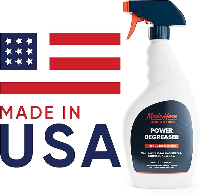 Professional Strength Degreaser for Kitchens, Industrial pH Neutral and Biodegradable Easy Spray & Wipe,Lemongrass Scent,Safely Responsible for People and Environment,packaging may vary