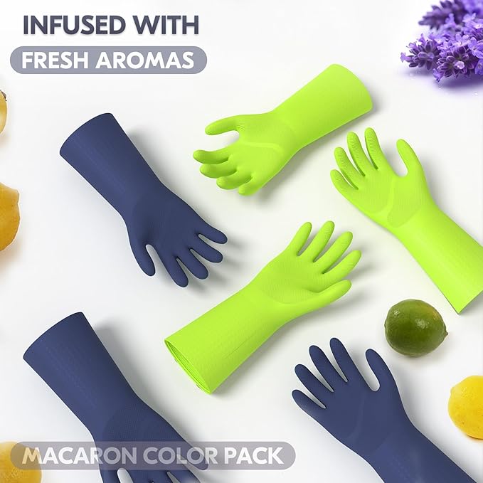 Vgo... Food Handling Gloves,Food Grade TPE,5X Durable for Meat Packing,Commercial Kitchens,Baking(TP1117)