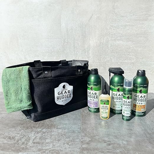 Gear Hugger Go-Bag - Lubricant, Degreaser, Dry Bike Lubricant & Rust Remover - Eco-Friendly, Garage Door Lubricant, Heavy Duty Oven Cleaner & Rust Protection - Plant-Based, No Petroleum, No PTFE