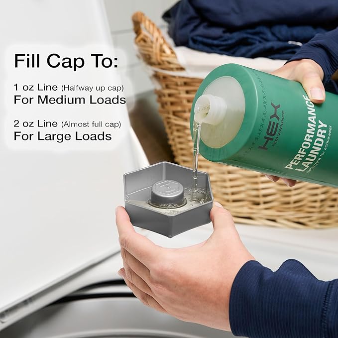 HEX Performance Laundry Detergent, Crisp, 100 Loads (Pack of 2) - Designed for Activewear, Eco-Friendly, Concentrated Formula