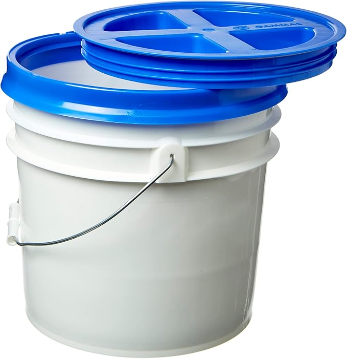 Gamma Seal Lids for 3.5, 5, 6 and 7 Gallon Buckets – Combo of 7 colors – Food Grade BPA Free Reusable Lids, Made in USA